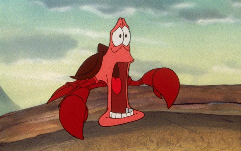 Sebastian's shocked face. – @thelittlemermaid on Tumblr
