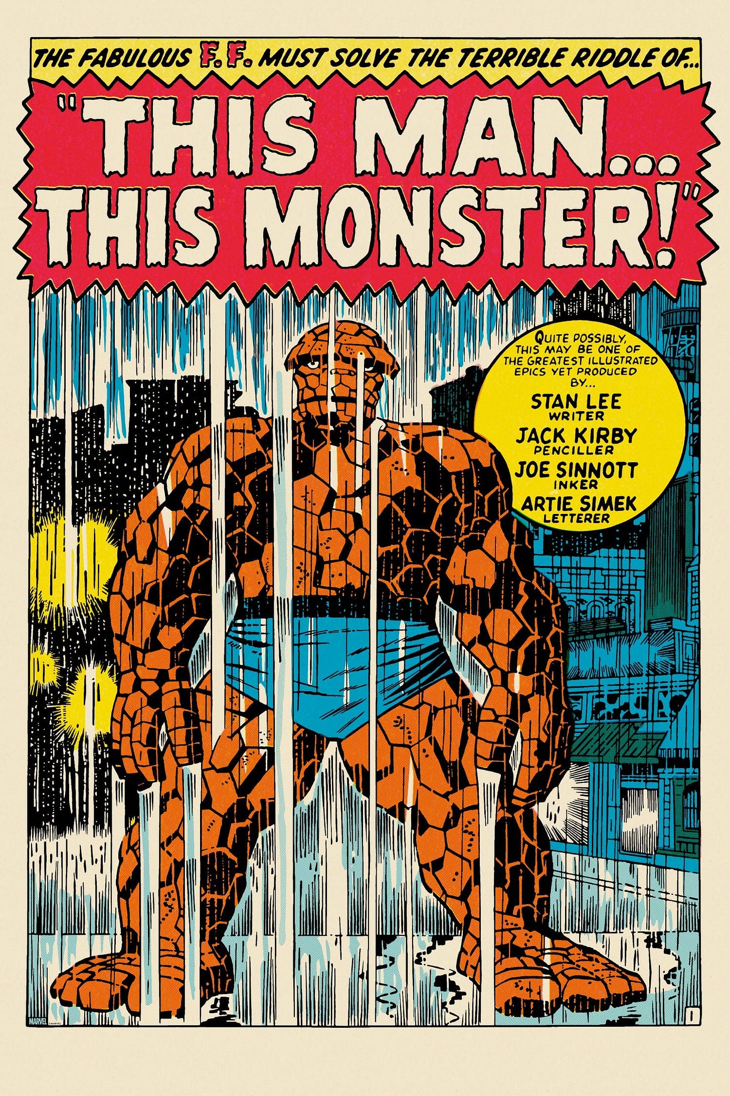 Fantastic Four #51: “This Man… This Monster!” Poster – Mondo