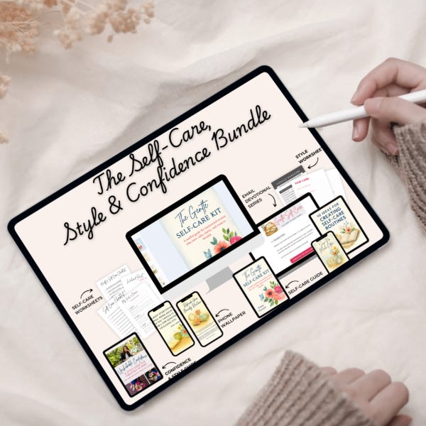 self-care-style-and-confidence-guide-mockup-device-LARGE Self-Care, Style and Confidence Bundle, by Kristy Howard