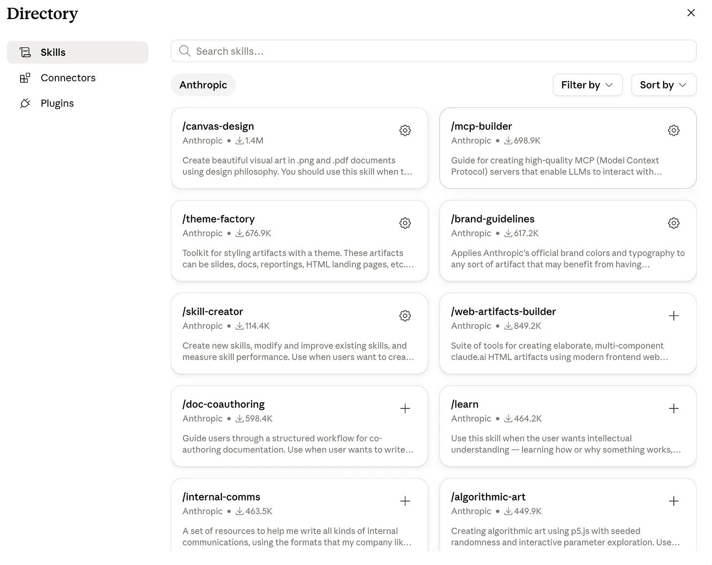 List of Claude Skills available to install inside Claude List of Claude Skills available to install inside Claude