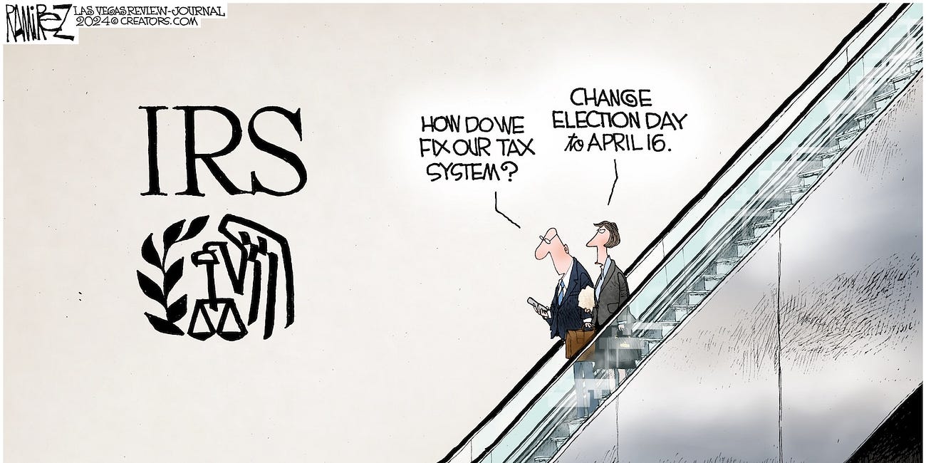 Michael Ramirez: A Simple Solution 04-15-24