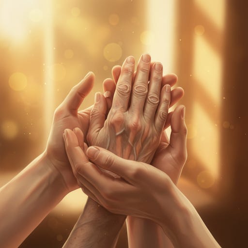 Hands together. Hands together.