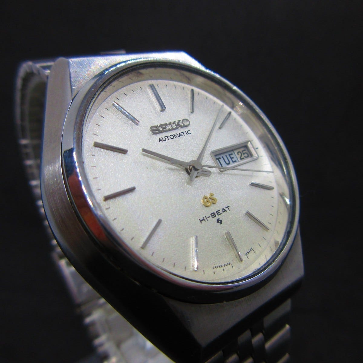大人気☆SEIKO セイコー GRAND SEIKO 6156 風防傷無し OH済み カレンダー正常 アンティーク メンズ ウォッチ