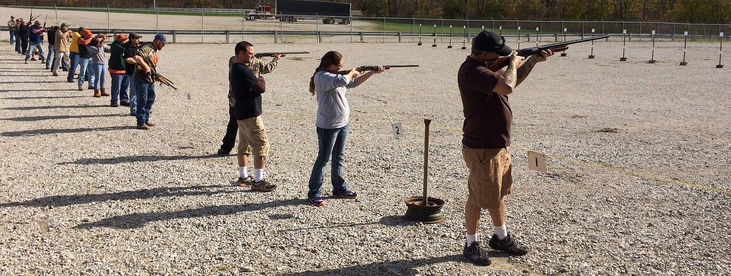 Turkey Shoots are a Hoosier tradition for the whole family. Turkey Shoots are a Hoosier tradition for the whole family.