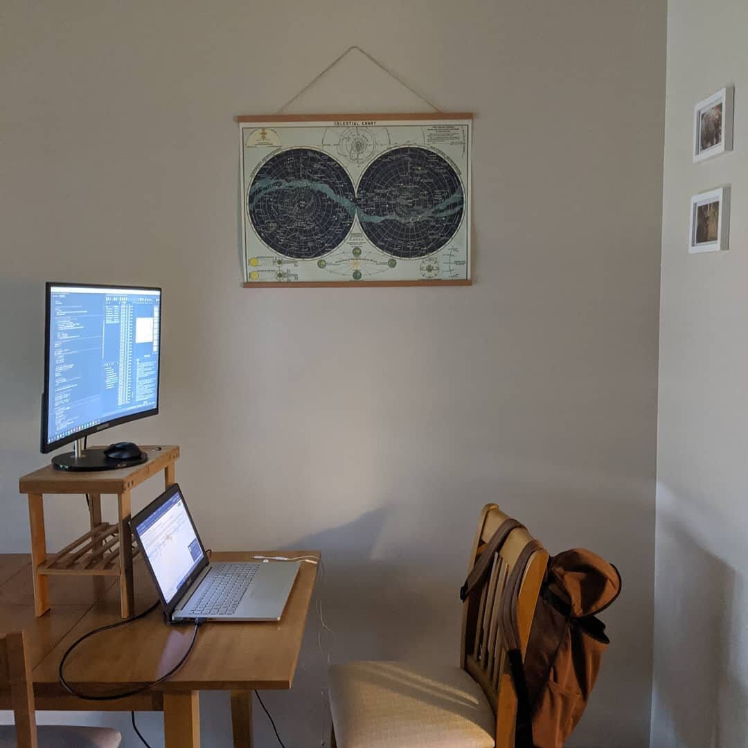 Day 119 My corner of the living room has been my home office