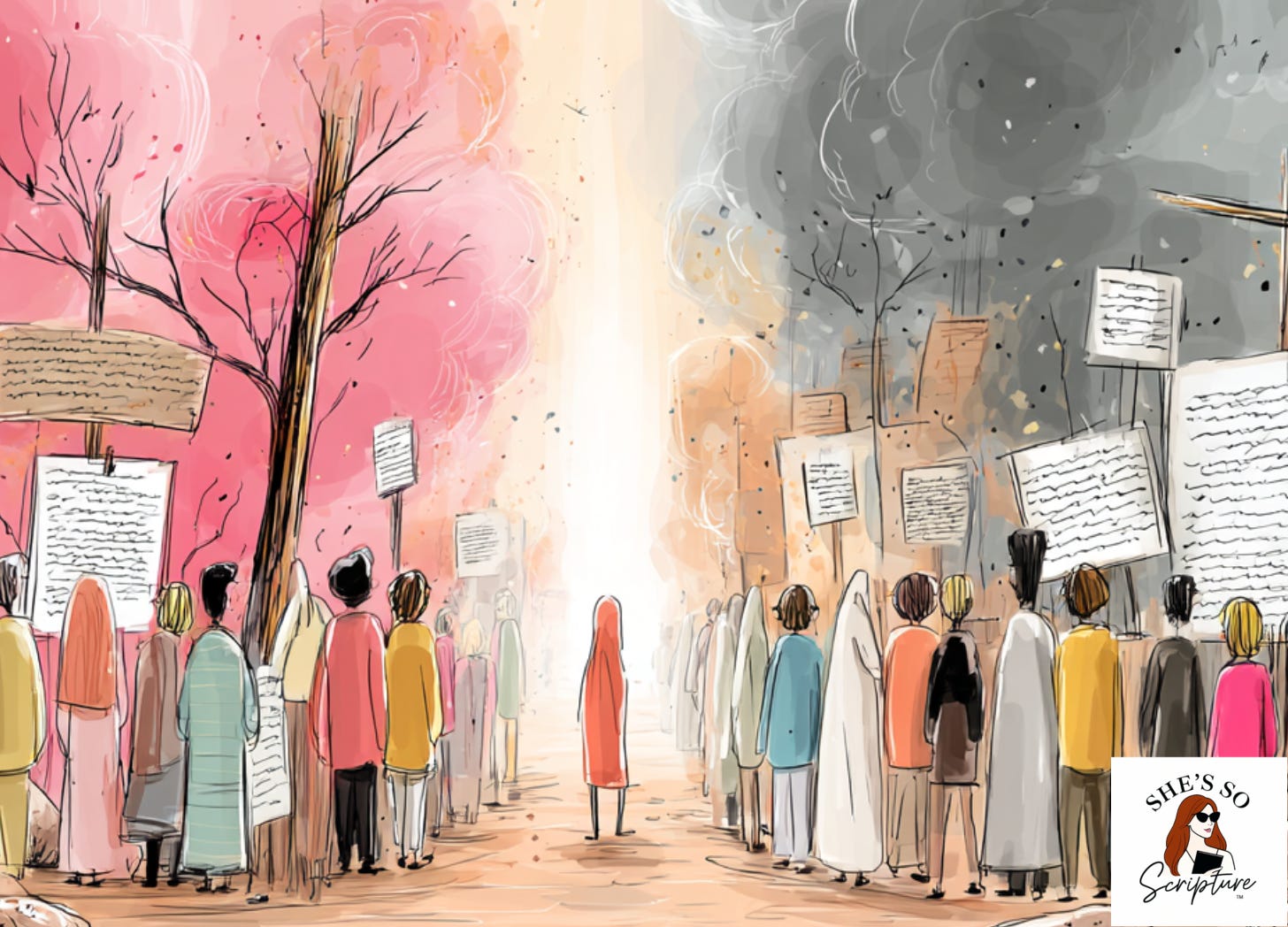 Illustration representing prophetic revelation bringing order and restraint, inspired by Proverbs 29:18 and its original Hebrew meaning.