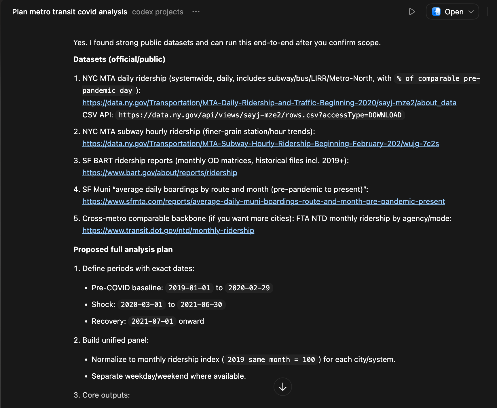 5-minute end-to-end data analysis with Codex