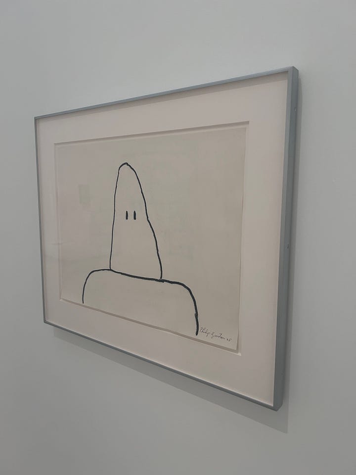 Basquiat and Guston in the Picasso Museum.
