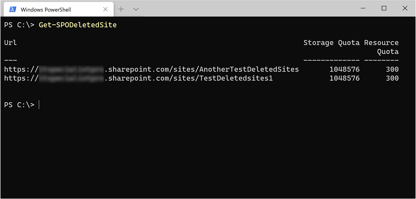 Featured image of post Eliminare i siti eliminati di Sharepoint Online con Powershell Featured image of post Eliminare i siti eliminati di Sharepoint Online con Powershell