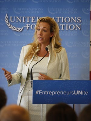 Elizabeth Gore of Dell talks about the value of supporting small businesses at U.N. Foundation event June 26, 2015. Elizabeth Gore of Dell talks about the value of supporting small businesses at U.N. Foundation event June 26, 2015.