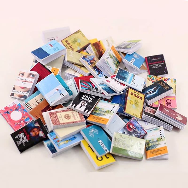 20pcs/lot dolls Miniature books for doll house 1/12 Furniture toy role play  education toys children girls gifts mini book|Furniture Toys| - AliExpress