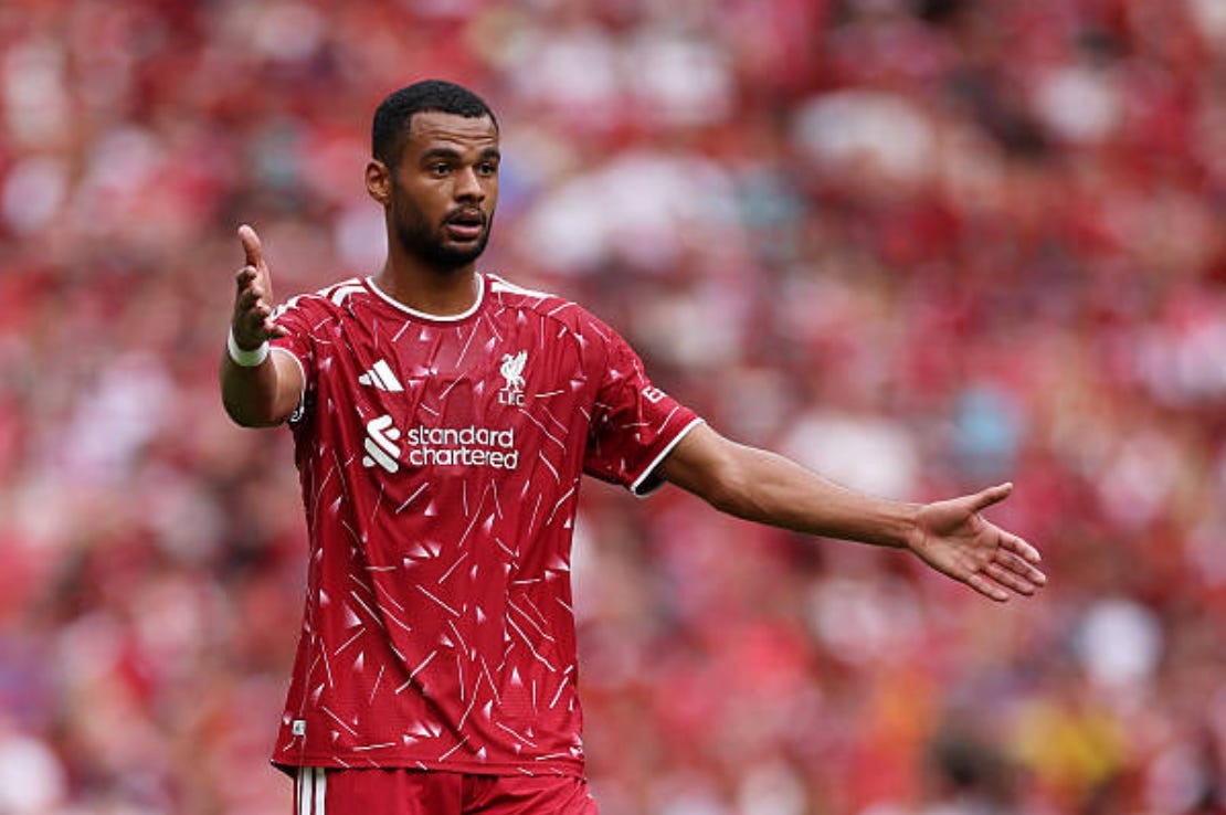 LIVERPOOL, ENGLAND - AUGUST 09: Cody Gakpo of Liverpool reacts during the pre-season friendly match between Liverpool FC and AS Monaco at Anfield on August 09, 2026 in Liverpool, England. (Photo by Lewis Storey - Danehouse/Getty Images) LIVERPOOL, ENGLAND - AUGUST 09: Cody Gakpo of Liverpool reacts during the pre-season friendly match between Liverpool FC and AS Monaco at Anfield on August 09, 2026 in Liverpool, England. (Photo by Lewis Storey - Danehouse/Getty Images)