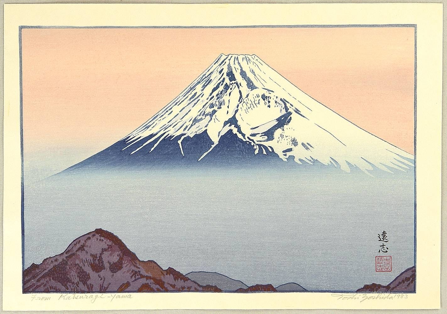 Ukiyo-e of Mt. Fuji.