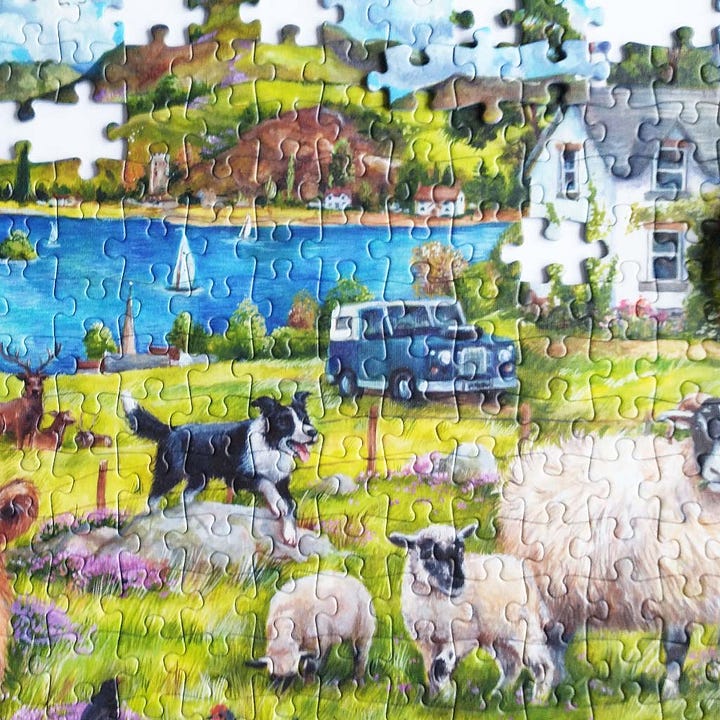 Falcon Highland Farm Jigsaw Puzzle