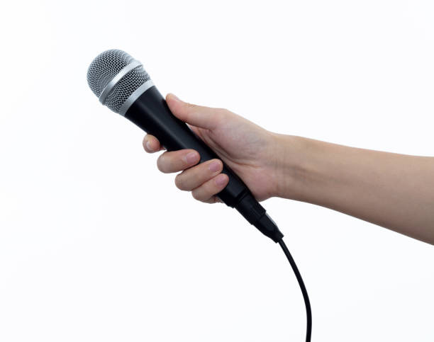10,400+ Woman Holding Microphone Stock Photos, Pictures & Royalty-Free  Images - iStock | Woman holding microphone out, Woman holding microphone  full body