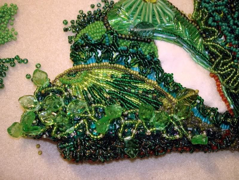 beaded White House Portuguese water dog Bo green trees German leaves Barack Obama pop art relief painting beading blog beaded White House Portuguese water dog Bo green trees German leaves Barack Obama pop art relief painting beading blog