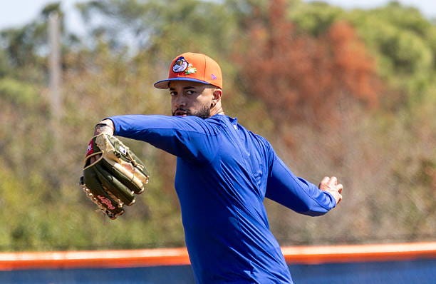 Port St. Lucie, Florida: New York Mets pitcher Devin Williams during a spring training workout, February 20, 2026 in Port St. Lucie, Florida. Port St. Lucie, Florida: New York Mets pitcher Devin Williams during a spring training workout, February 20, 2026 in Port St. Lucie, Florida.
