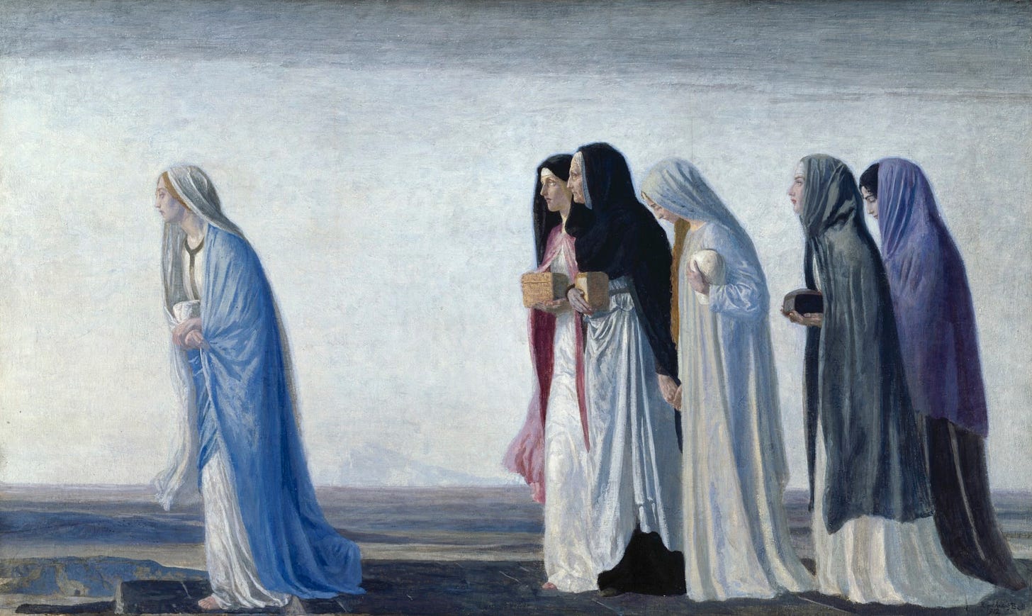 Robert Anning Bell RA, The Women going to the Sepulchre