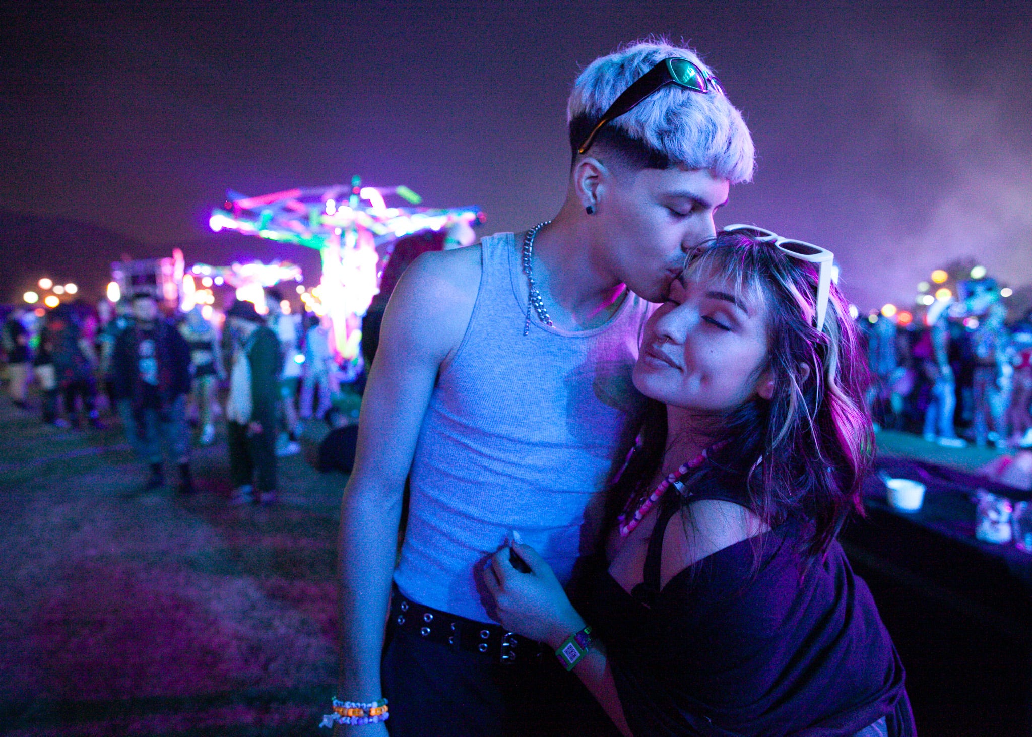 Fans at Nocturnal Wonderland festival, 2023, photos by Raymond Leon Roker