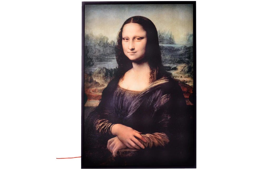 Virgil Abloh x IKEA MARKERAD "MONA LISA" Backlit Artwork Multicolor