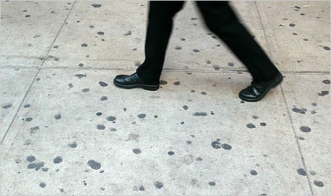 Those Little Black Gum Dots, Busted - The New York Times