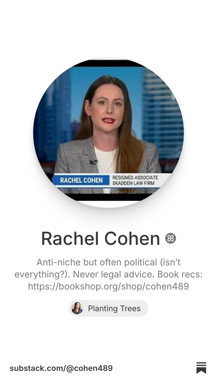 Rachel Cohen | Substack