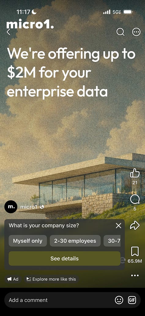 AI data broker ads