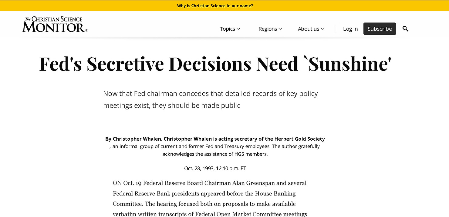 Alex Pollock on the Fed, Gold, and Crypto - by VBL and CJC