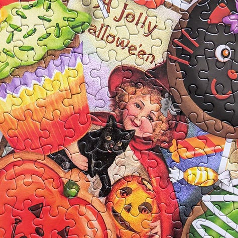 White Mountain Trick or Treat Jigsaw Puzzle