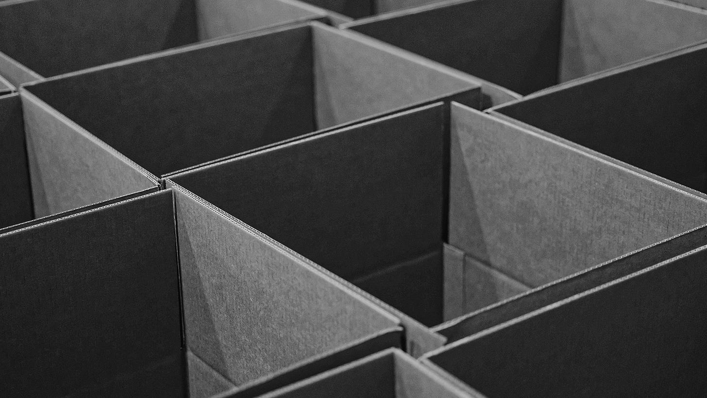 Grid of boxes