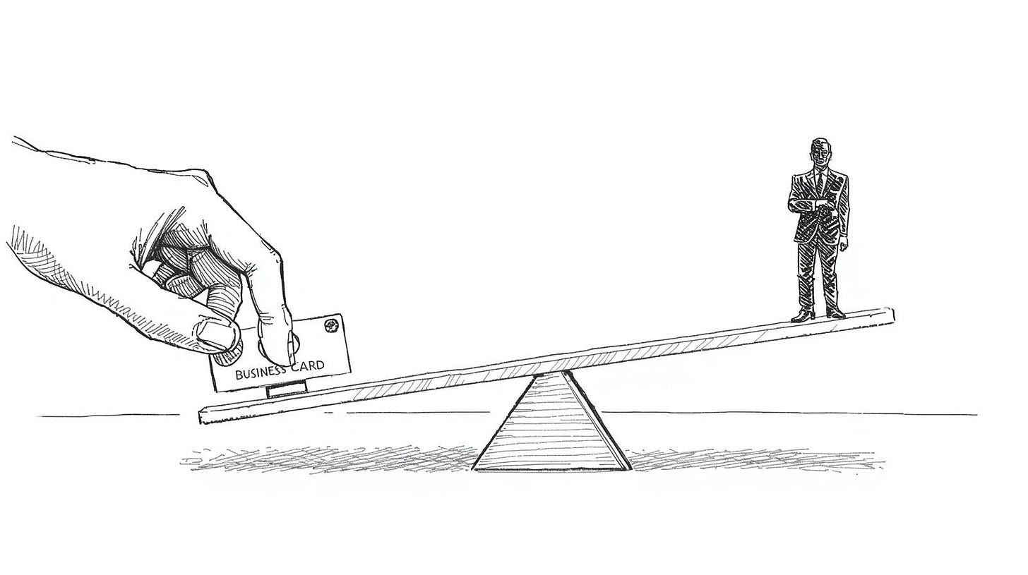 Person placing name chip on betting scale balanced against candidate silhouette
