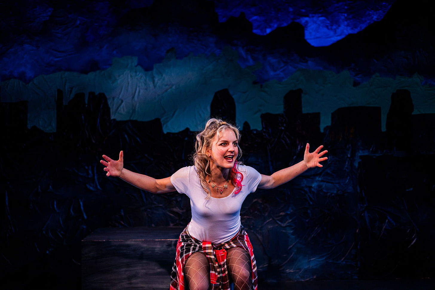 A photo of Inis Nua's 2025 Production of Iphigenia in Splott. Photo by Ashley Smith of Wide Eyed Studios. A photo of Inis Nua's 2025 Production of Iphigenia in Splott. Photo by Ashley Smith of Wide Eyed Studios.