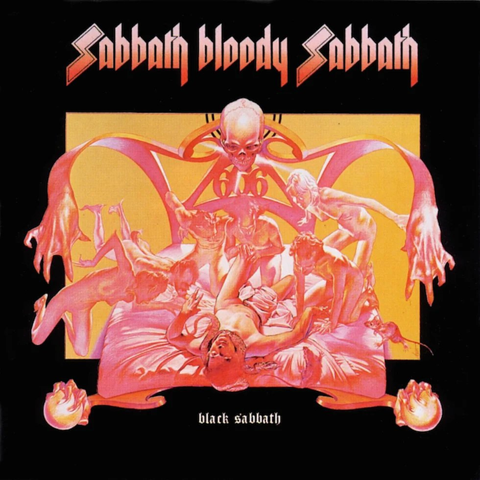 May be an image of text that says "Sabbath blopdy Sabbath అర black blacksabbath ร sabbath"