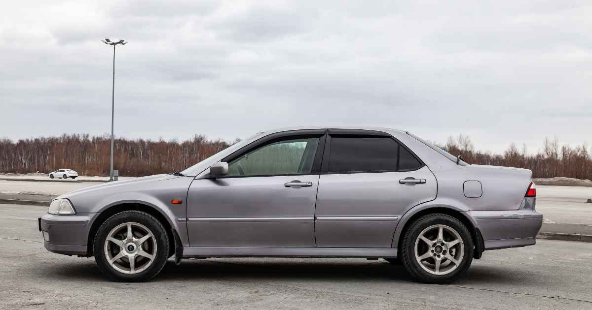 Honda Torneo old Japanese car in grey