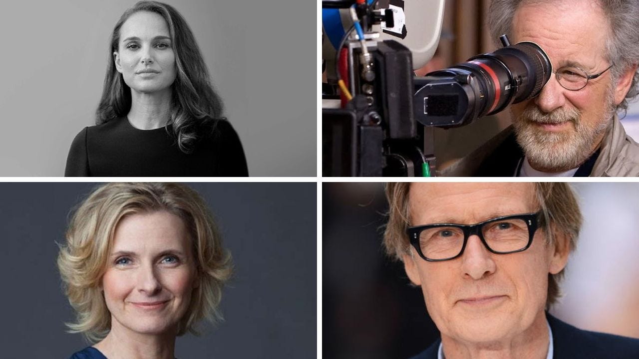 Natalie Portman, Steven Spielberg, Elizabeth Gilbert, Bill Nighy