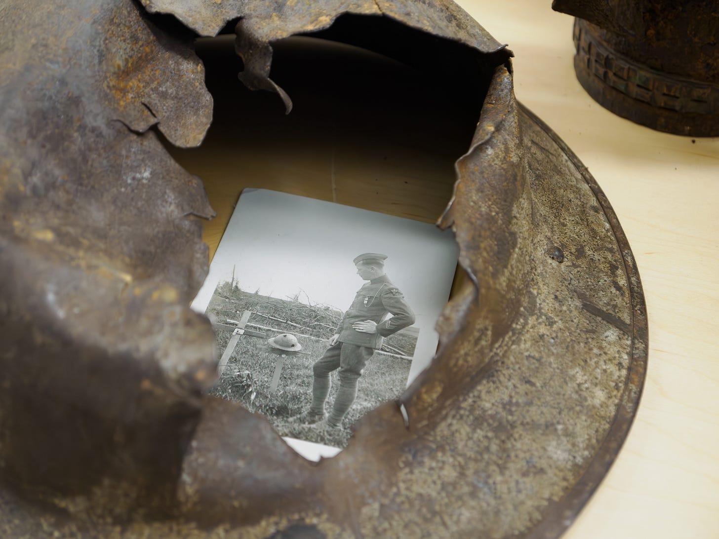 WWI soldiers helmet