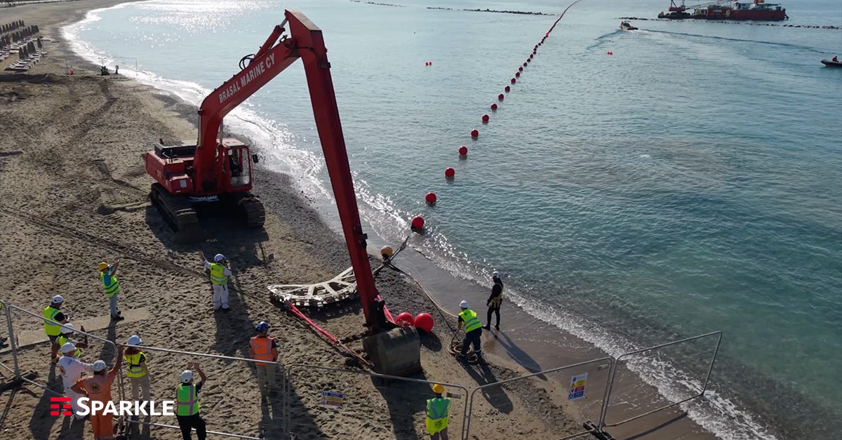 Sparkle BlueMed landing in Cyprus