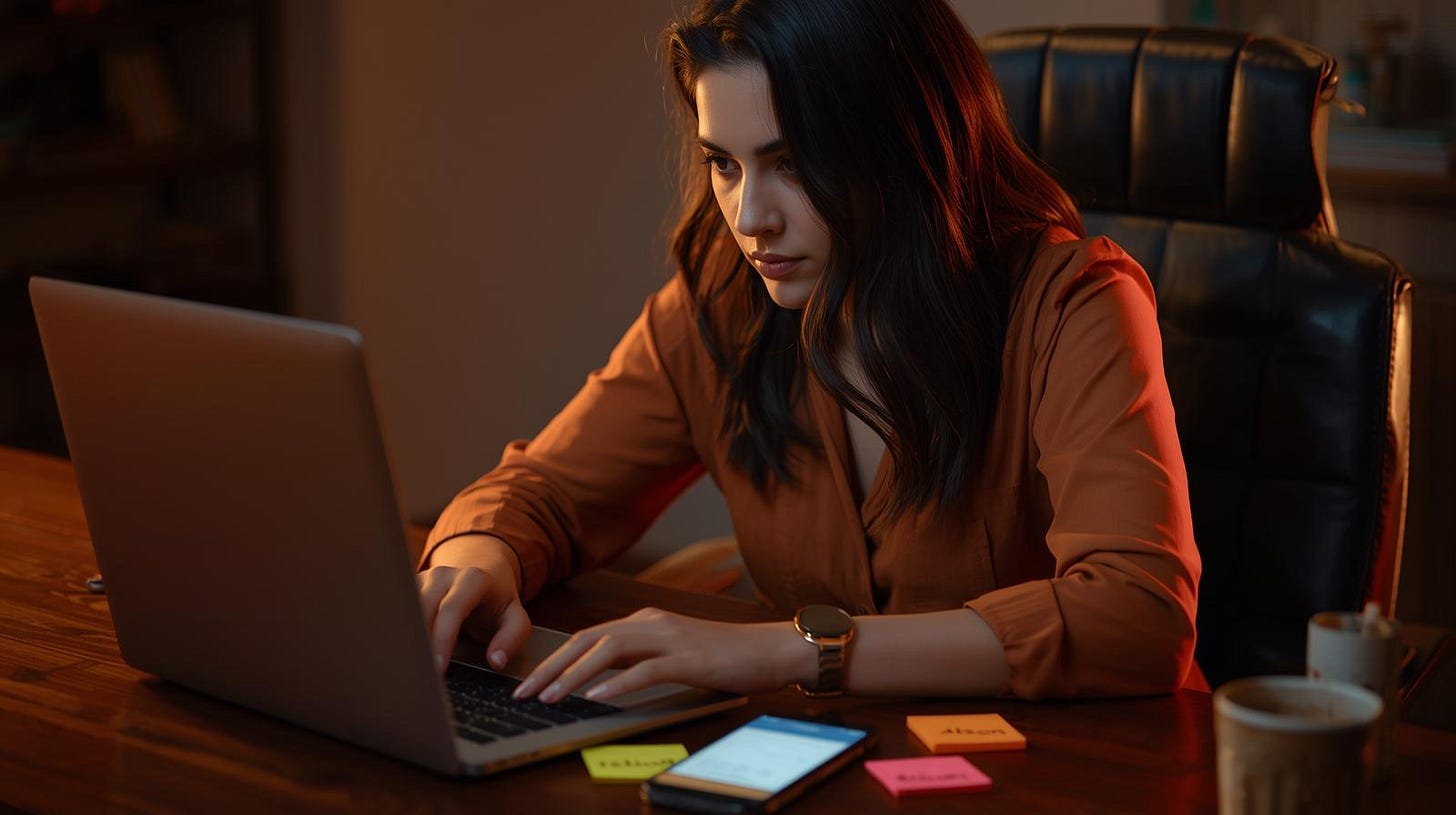 Job seeker preparing resume during September hiring season