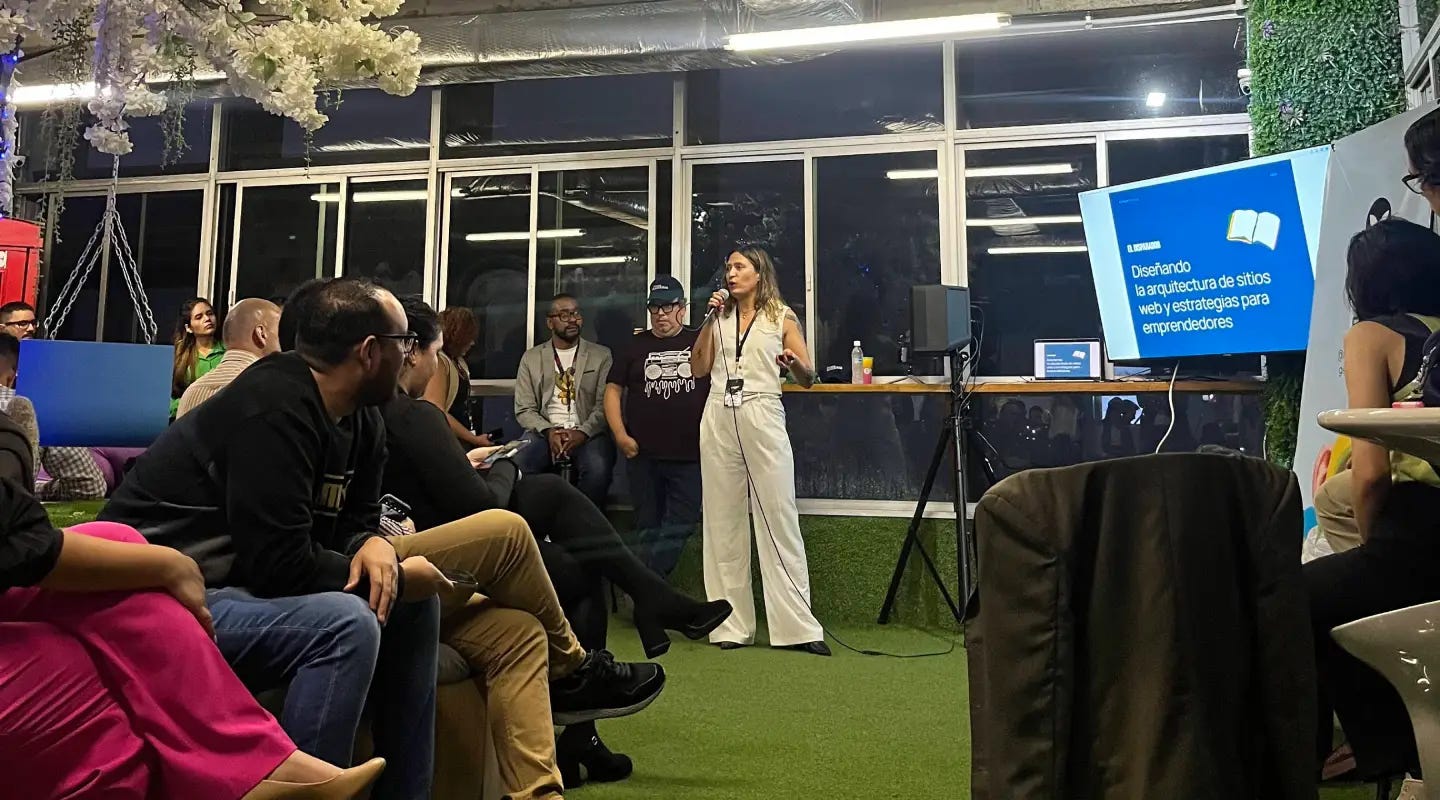 Lilibeth al comienzo de su presentación. Foto de Isaac Fernández.