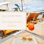 Love Notes | Your Appointments for June