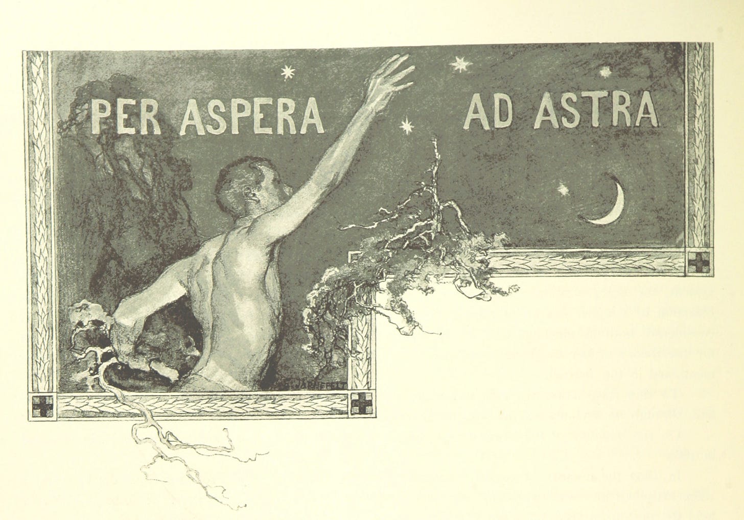 Per aspera ad astra - Simple English Wikipedia, the free encyclopedia