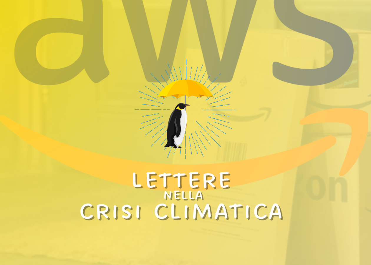 Lettere nella crisi climatica parla del down di Amazon Web Service (AWS)