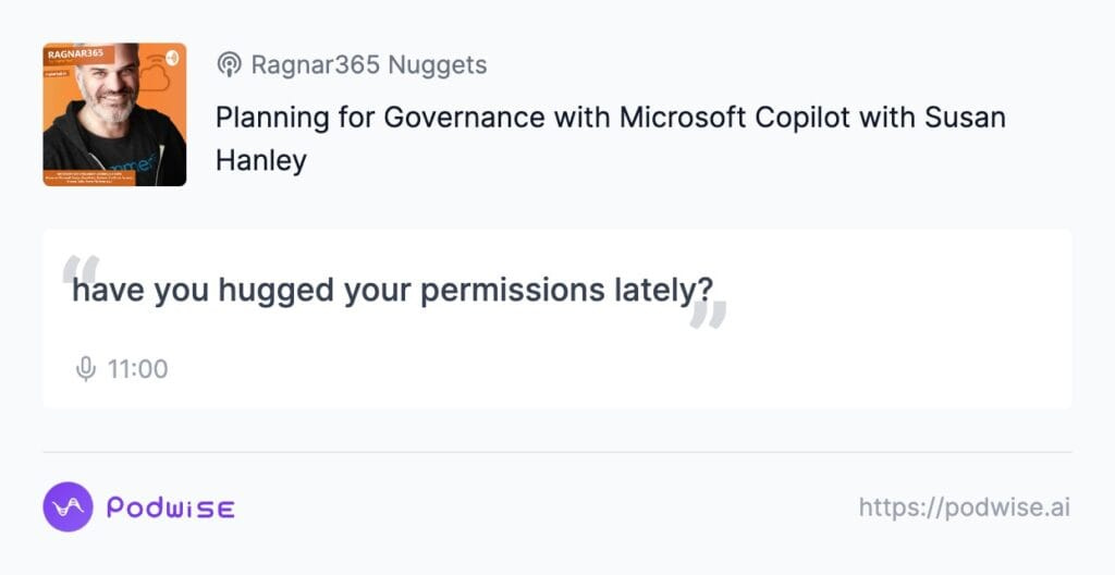 Governance Microsoft Copilot Susan Hanley