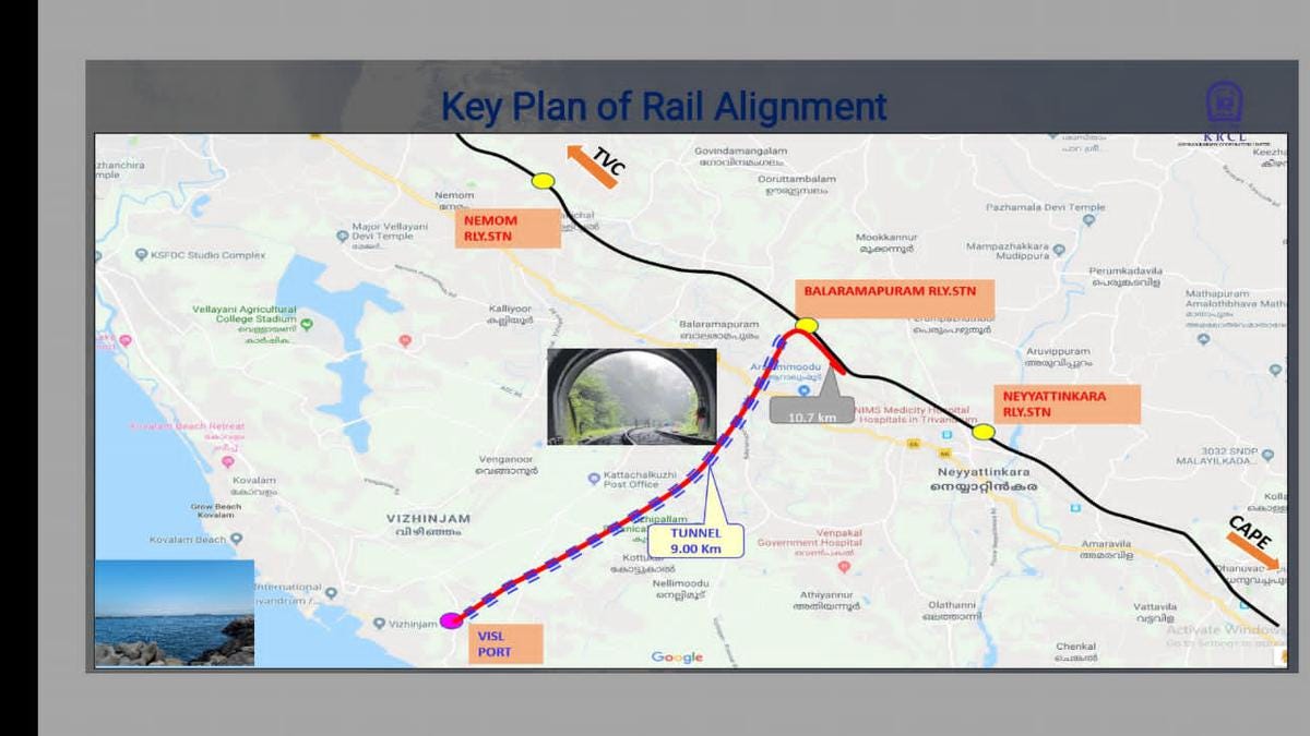 Vizhinjam railway tunnel, third longest tunnel in country, to adopt  Austrian tunnelling method - The Hindu