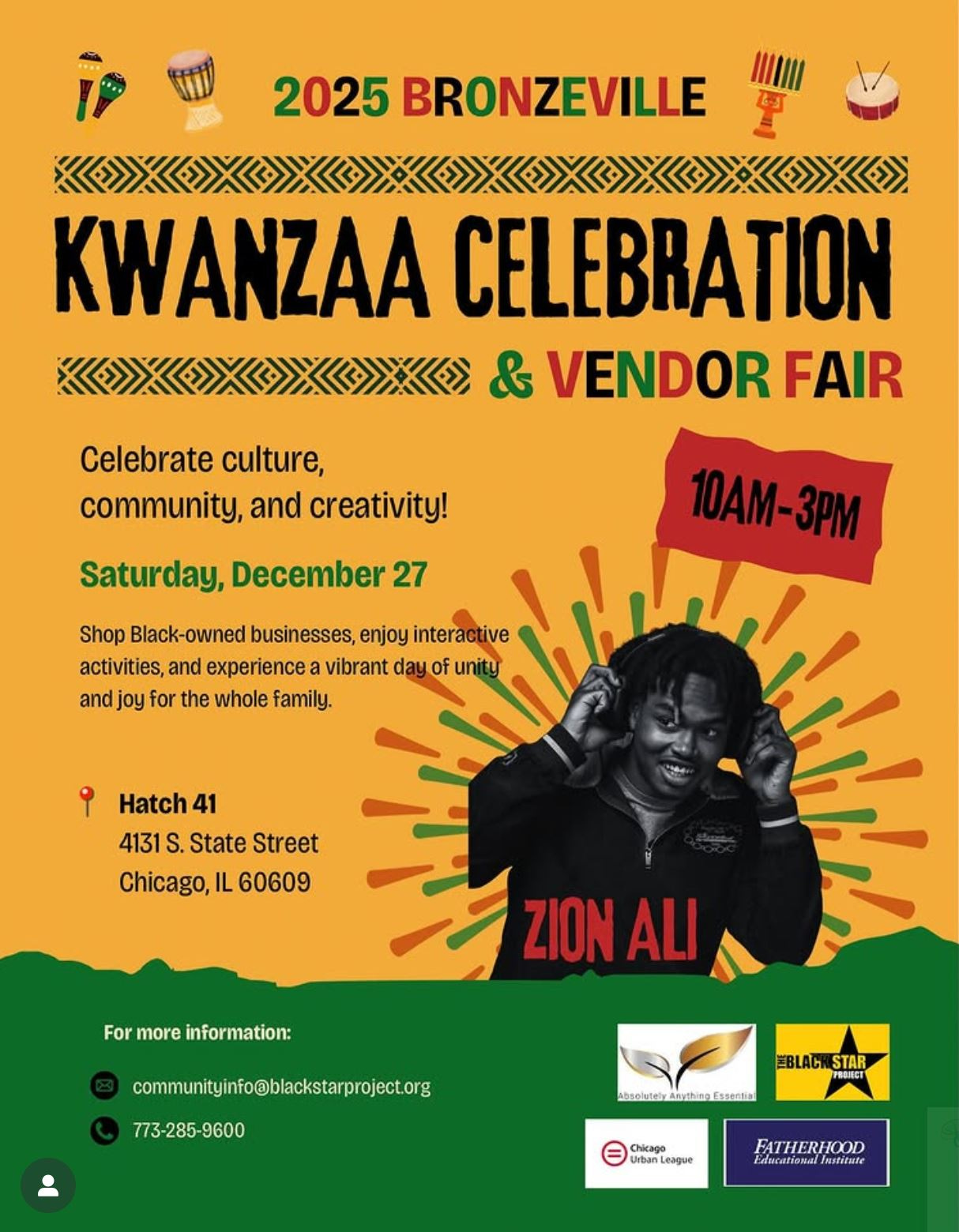 Chicago Holiday Events: Bronzeville Kwanzaa Celebration, Light of Christmas  Drive Thru, A Christmas Carol, and More, image size:1214x1560