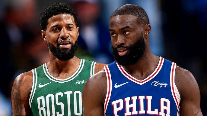 CELTICS TRADE JAYLEN BROWN TO 76ERS FOR PAUL GEORGE CELTICS TRADE JAYLEN BROWN TO 76ERS FOR PAUL GEORGE