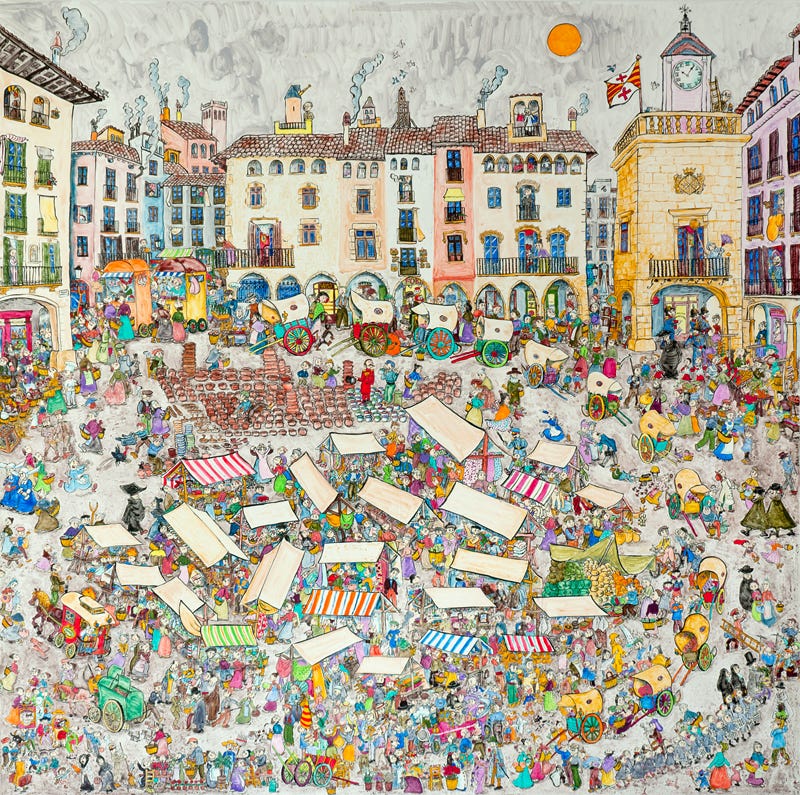 El mercat de la meva àvia | Feines | Pilarín Bayés