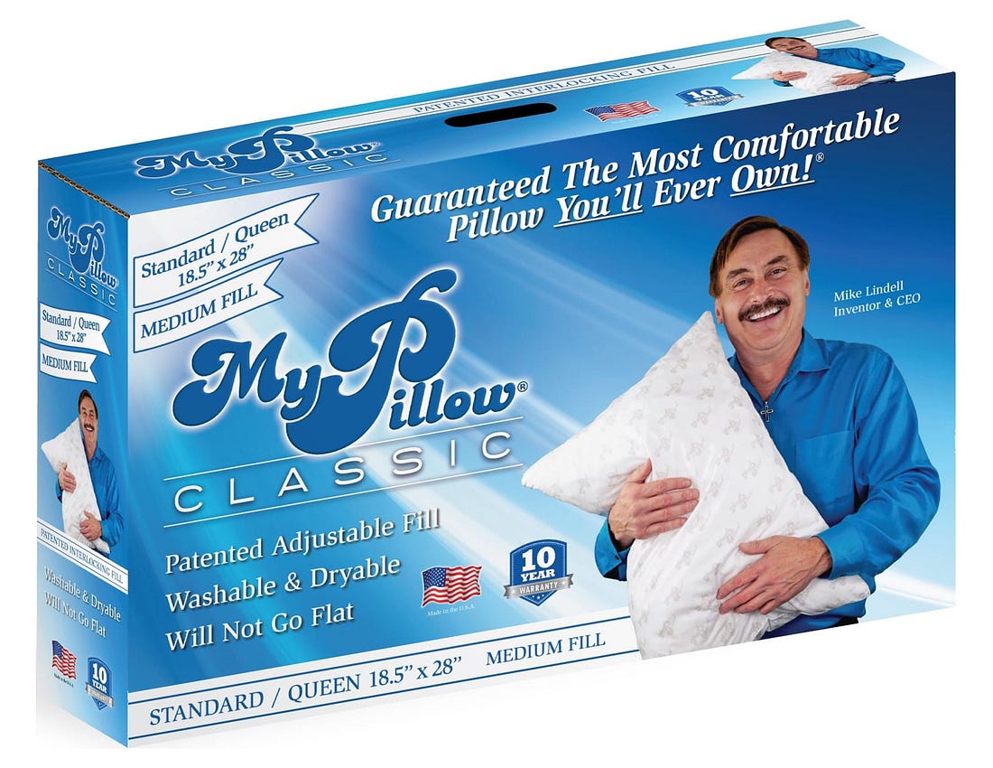 MyPillow Classic Series Queen Size Bed Pillow, Medium Fill, White, Washable, Won't Go Flat - Walmart.com MyPillow Classic Series Queen Size Bed Pillow, Medium Fill, White, Washable, Won't Go Flat - Walmart.com