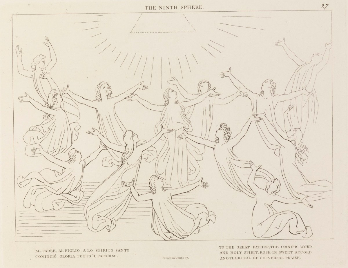 John Flaxman RA, 'The Ninth Sphere' (from The Divine Comedy, Paradise)