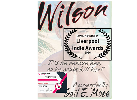 horror screenplay, Wilson by Gail E. Moss wins Liverpool Indie award
